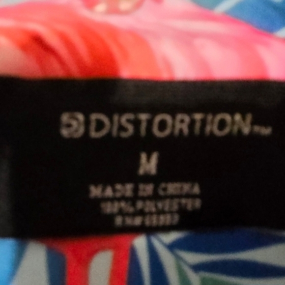 Distortion Men's flamingo shirt, Medium 100% Cotton. Nwot - Picture 2 of 2